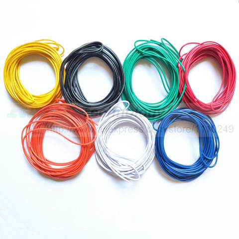 Cable eléctrico de 5 metros/lote, cable aislado de PVC superflexible 18AWG 22AWG 24AWG, LED, cable seleccionable de color automático, envío gratis ► Foto 1/2