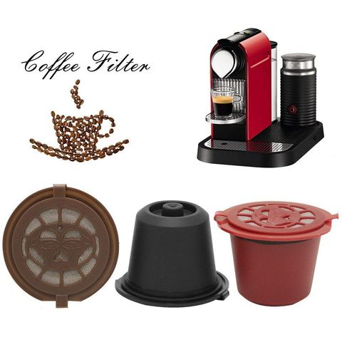 ICafilasFor-cápsula rellenable para Nespresso, filtro de cápsula de café Pod para máquina de café Nespresso, más de 200 cápsulas ► Foto 1/6