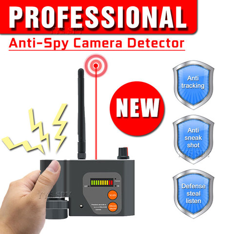 Profesional-espía, Detector RF innovadoras infrarrojos Camara láser GSM WiFi detección de la señal de lentes de cámara escondidas ENFOQUE DE ► Foto 1/6