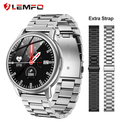LEMFO-reloj inteligente LF28 IP68 para hombre, pulsera de Fitness con correa adicional, resistente al agua, BT5.0, para Android e IOS, 2022 ► Foto 1/6