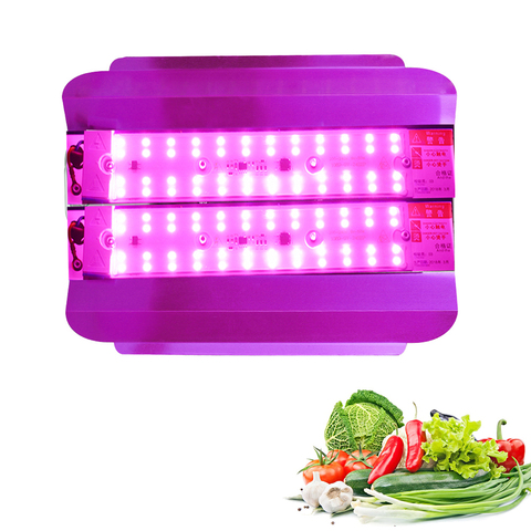 Luz LED para cultivo exterior, 100W, espectro completo, luces para plantas, IP65, impermeable, COB, luces crecimiento para tienda, lámparas de cultivo de fitoamplificador para interiores ► Foto 1/6