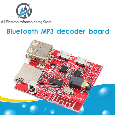 Placa de decodificación de MP3 WAV para coche, amplificador de altavoz de 3 W, módulo receptor de Audio compatible con USB/TF/U-DISK/IR, Control remoto, Bluetooth 4,1 ► Foto 1/6
