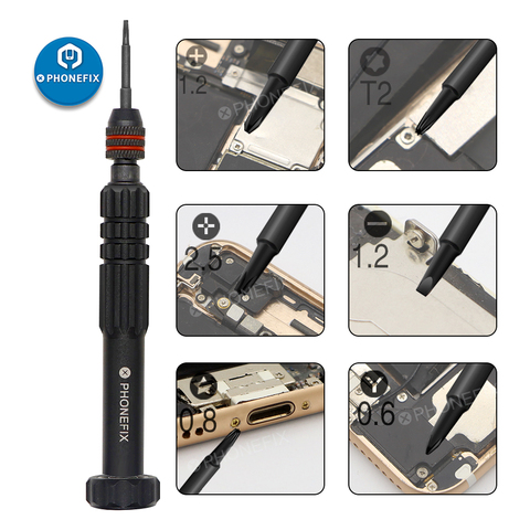 PHONEFIX 6 en 1 profesión destornilladores de apertura Kit de herramientas de reparación para el iPhone 6 6 S 7 7 P 8 8 P X DIY accesorios del teléfono móvil ► Foto 1/6