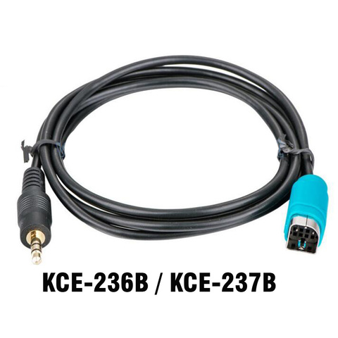 Aux de 3,5mm de conexión de Cable de adaptador de Audio ALPINE KCE-236B CDA-9884 CDA-9886M MP3/ KCE-237B ► Foto 1/4
