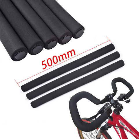 Tubo de esponja para manillar de bicicleta, accesorio de espuma suave mate para manillar de bicicleta de 22,2mm, 50cm, 1 par ► Foto 1/6