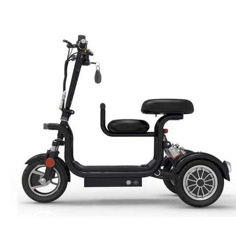 10 pulgadas Mini padre hijo triciclo Scooter eléctrico de tres ruedas, Scooters eléctricas Motor sin escobillas 400W 48V ► Foto 1/6