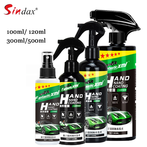 Spray cerámico para recubrimiento superior de coche, sellador, repelente, Nano vidrio, pulido, cristal, recubrimiento hidrófobo líquido, agente impermeable ► Foto 1/6