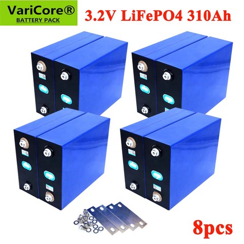 8 Uds VariCore 3,2 V 310Ah lifepo4 batería DIY 4S 12V pack de batería recargable para coche eléctrico RV sistema de almacenamiento de energía Solar ► Foto 1/6
