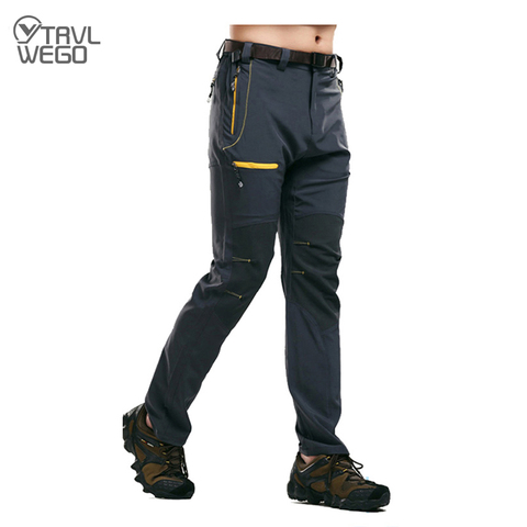 TRVLWEGO-pantalones de senderismo para hombre, ropa de acampada, de verano, alta elasticidad, resistente al sol, de secado rápido, para deportes al aire libre, senderismo y montaña ► Foto 1/1