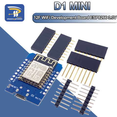 ESP8266 ESP-12F ESP12 CH340G WeMos D1 Mini módulo Nodemcu D1 Mini Placa de desarrollo WiFi Micro USB 3,3 V basado en pasador Digital ► Foto 1/6