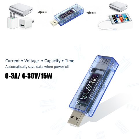 Probador de voltaje de corriente LCD, medidor de potencia 3 en 1 con USB, 5V, 9V, 12V, 20V, QC 2,0, 3,0, voltímetro ► Foto 1/6