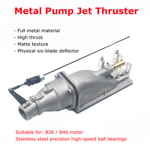 Propulsor de chorro de Metal de 35mm, Unidad de aleación de aluminio, eyector de chorro de agua, Agua pulverizada de propulsión subacuática para barco teledirigido ► Foto 1/6