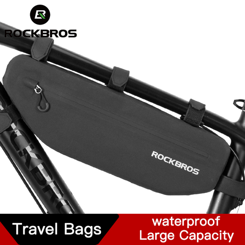 ROCKBROS-bolsas triangulares para bicicleta, resistentes al polvo, para ciclismo de montaña o carretera ► Foto 1/6