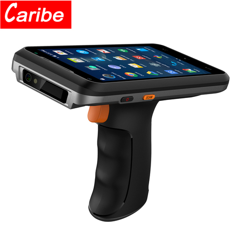 CARIBE PL-55L-Lector de código de barras, lector Industrial PDA, Android, código QR, pistola RFID, NFC, UHF, con batería de 6000MHA ► Foto 1/6