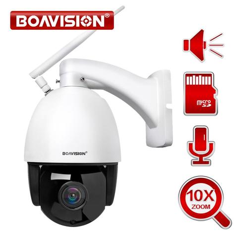 HD 1080 P HD inalámbrico domo PTZ Cámara cámara IP WIFI 5X 10X de Zoom al aire libre de seguridad CCTV cámara de vigilancia de vídeo de Audio IR ONVIF de 60 M ► Foto 1/6