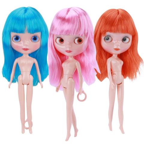 Muñecas articuladas BJD de 30cm para niña, muñeca Blyth de cabello de color, maquillaje artesanal, muñeca desnuda, vestidos, Lens, juguetes para niñas, regalos para niños ► Foto 1/6