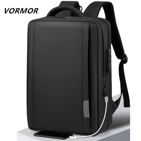 VORMOR-mochila antirrobo para hombre, morral informal para ordenador portátil de 14 