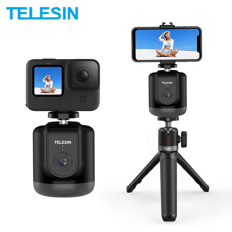 TELESIN-cardán de disparo inteligente para GoPro, dispositivo de seguimiento de objetos con rotación de 360 °, para Smartphone, cámara Vlog en vivo ► Foto 1/6