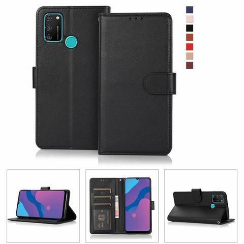 Funda de piel sintética con tapa para Huawei, Funda de piel sintética con tapa para Huawei Honor 10 9 20 Lite Pro 9A 9C 9S 8A 8X 8S 7A 7S 7C 6A 7S 10i 9i 20i ► Foto 1/6