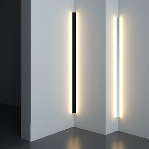 Lámpara de pared LED de esquina minimalista moderna, aplique de línea Simple para interior, aplique de pared, lámpara de noche para dormitorio ► Foto 1/6