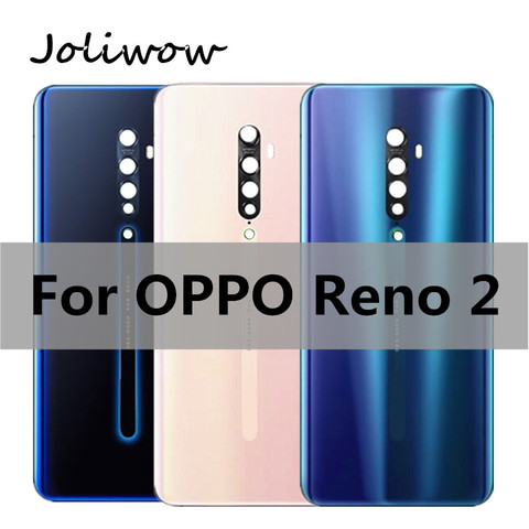 6,5 pulgadas para Oppo Reno 2 carcasa trasera para batería puerta funda carcasa trasera de vidrio de piezas de repuesto para OPPO Reno2 de la cubierta de la batería reno 2 ► Foto 1/3