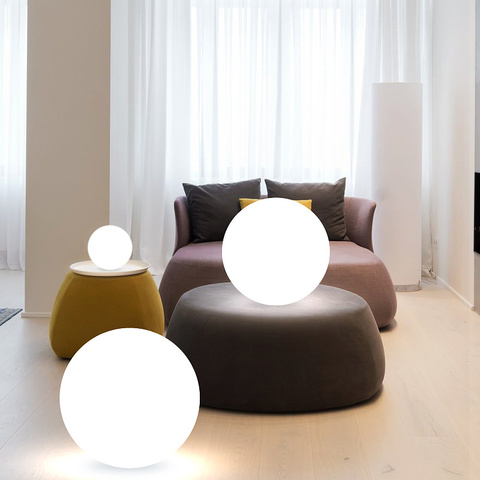 Suelo colorido lámpara de habitación led ronda las luces al aire libre de las luces de control remoto de lámpara de mesa contemporánea luces de suelo ► Foto 1/5