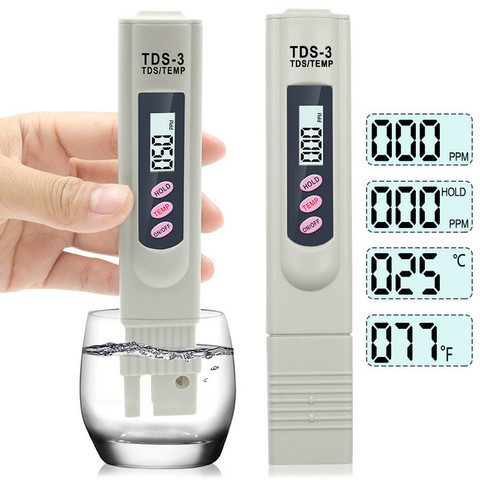 Medidor de TDS-3 LCD Digital portátil, pluma de alta precisión, medidor de acidez, TDS, instrumento de monitoreo, equipo de prueba de calidad del agua ► Foto 1/6