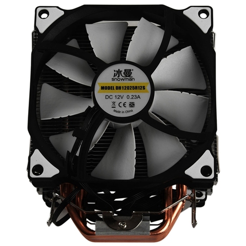 Ventilador de refrigeración LGA775 1151 115X 1366 compatible con AMD muñeco de nieve M-T6 4 pines CPU Cooler Master 6 Heatpipe ventiladores dobles 12cm ► Foto 1/6