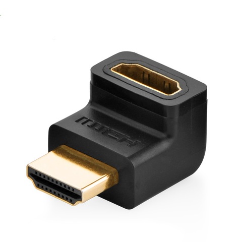 UGreenHD-Adaptador de ángulo recto 90 1,4 HDMI, interfaz Compatible con cabezal de torneado ► Foto 1/5