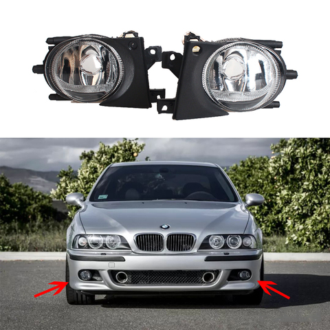 Para BMW e39 luces de niebla linterna de la luz de niebla 1999-2004 para e39 faros antiniebla sin bombillas parachoques delantero lámpara de la niebla ► Foto 1/6