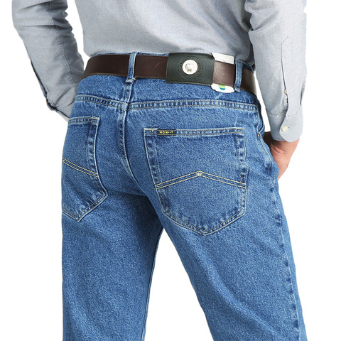 Pantalones vaqueros elásticos para hombre, pantalón clásico de negocios, entallado, para primavera y otoño, 2022 ► Foto 1/6