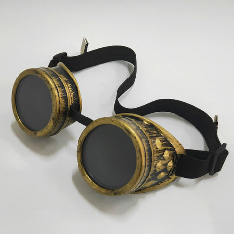 Gafas de Metal pesado Steampunk para motocicleta, gafas de estilo gótico, gafas de soldador, gafas protectoras de trabajo de soldadura para Halloween ► Foto 1/6