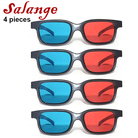 Universal Frame negro rojo azul cian anaglifo 3D gafas 0,2mm barato 3D gafas para LED proyector de película DVD juegos ► Foto 1/6