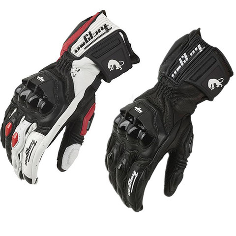 Guantes de cuero para Motocross para hombre, a prueba de viento, conducción al aire libre, para Moto, equipo de protección ► Foto 1/1