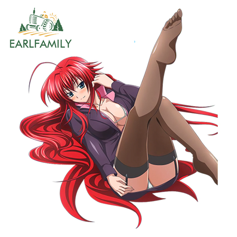 EARLFAMILY 13cm estilo de coche Super 3D chica Sexy de la escuela secundaria DxD Anime Rias Gremory hacer Euro pegatina Drift impermeable etiqueta engomada del coche ► Foto 1/6