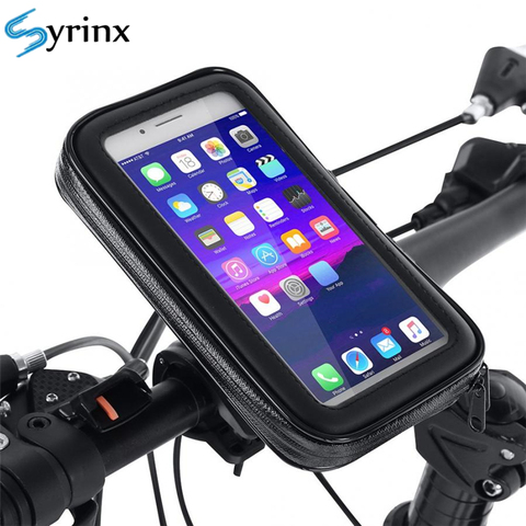 Soporte de teléfono para bicicleta y motocicleta, funda de teléfono móvil resistente al agua para iPhone Xs, Xr, X, 8, 7, Samsung, funda para patinete ► Foto 1/6