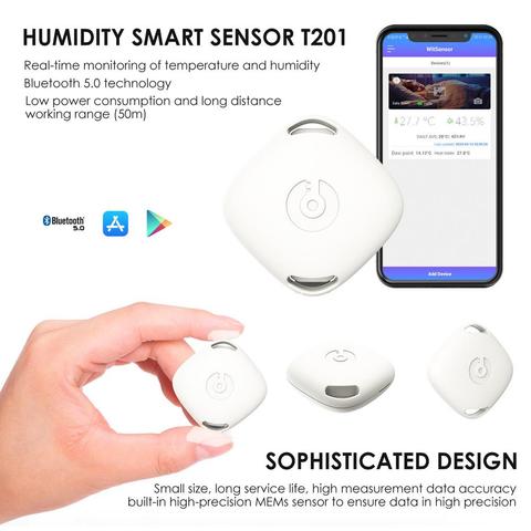 Termómetro inalámbrico con Bluetooth para interiores y exteriores, higrómetro con alarma de humedad y temperatura para Android / IOS ► Foto 1/6