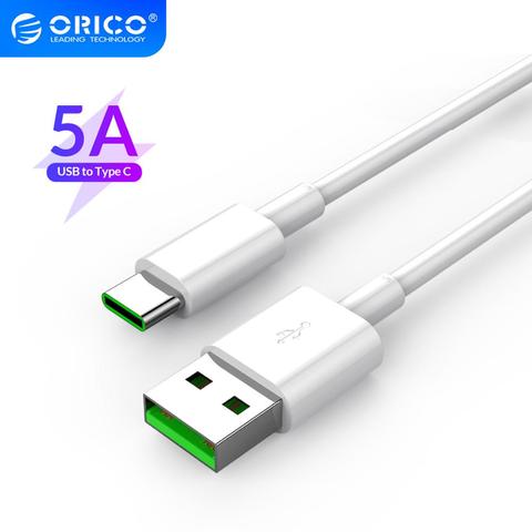 ORICO 100cm 5A USB tipo C Cable de carga rápida para Huawei P30 Mate 20 Pro Xiaomi Mi 9 HTC para Macbook cargador de teléfono móvil ► Foto 1/6