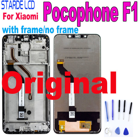 Pantalla LCD Original de 6,18 pulgadas para Xiaomi Pocophone F1, montaje de pantalla táctil con marco ► Foto 1/6