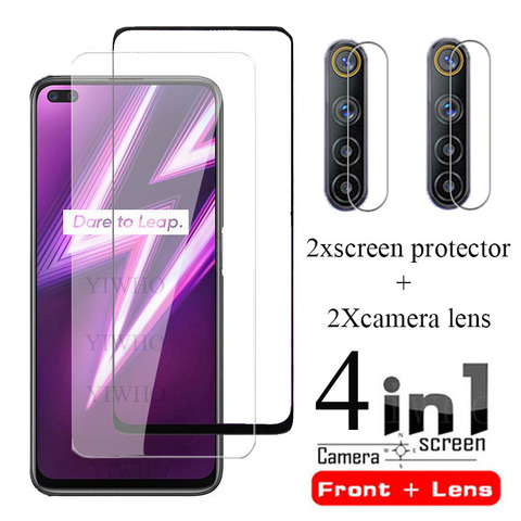 Protectores de pantalla de vidrio para OPPO Realme 6 Pro, película de vidrio templado para lente de cámara Realmi 7 pro 6i 6 i 7i i7 i6 Realme6i ► Foto 1/6