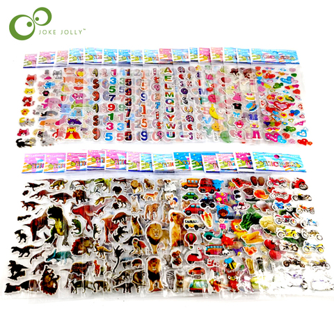 Pegatinas de dibujos animados en 3D para niños y niñas, 25 hojas de PVC impermeables, pegatina de princesa para coche, regalos GYH ► Foto 1/6