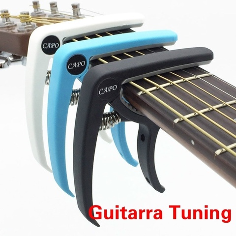 Capo de Guitarra de plástico para 6 cuerdas, abrazadera de afinación acústica clásica, Accesorios para Instrumentos Musicales ► Foto 1/6