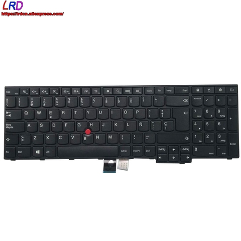 Teclado Español Latino ES para portátil Lenovo Thinkpad E550 E555 E560 E565 ► Foto 1/4