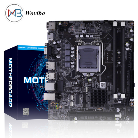 Placa base Micro ATX H55 Socket LGA 1156 VGA HDMI DDR3 canales duales para Intel LGA1156Core I3 I5 I7 Xeon 3470 CPU ► Foto 1/5