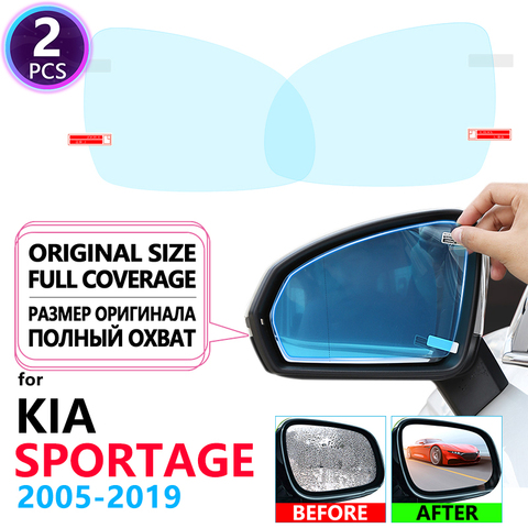 La cubierta completa Anti niebla película espejo retrovisor para KIA Sportage 2005 ~ 2022 JE KM SL QL películas de automóviles R 2006, 2008, 2010, 2016, 2022 ► Foto 1/6