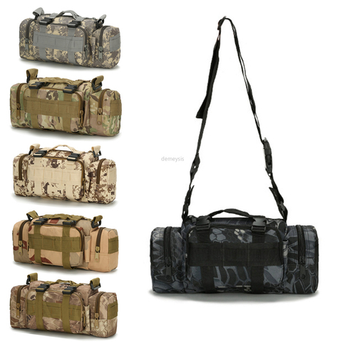 Bolsa táctica de nailon impermeable 600D, riñonera de Deportes de caza al aire libre Molle, bolso de hombro deportivo de combate militar ► Foto 1/6