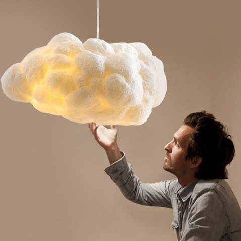 Luces de nube flotante lámpara de diseñador nórdico italiano, luces colgantes decorativas con personalidad para niños, habitación de niños, luz de nube de algodón ► Foto 1/6