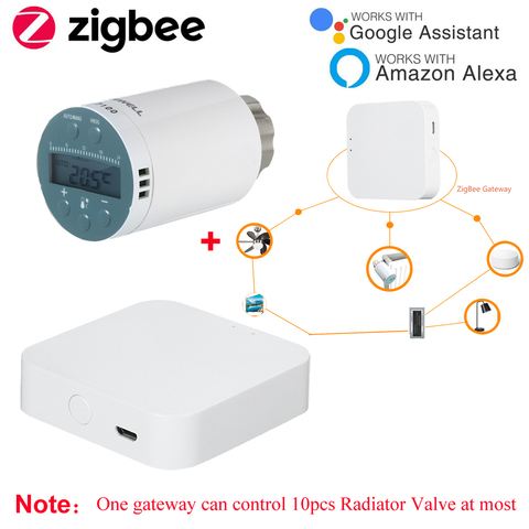 SEA801-ZIGBEE Tuya, controlador de termostato, calefacción TRV precisa, válvula de radiador inteligente termostática, controlador remoto programable termostato wifi termostato ► Foto 1/6