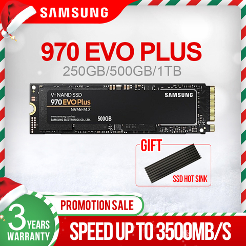 Samsung 970 EVO 250GB 500GB 1TB NVMe SSD M.2 2280 interno de estado sólido Disco Duro SSD PCIe 3,0x4 NVMe 1,3 Notebook ► Foto 1/5