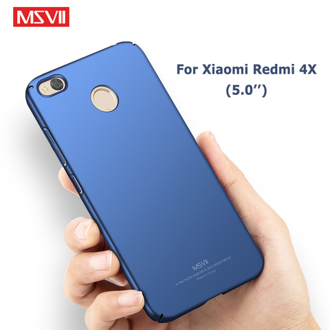 Redmi 4X caso Msvii Slim cubierta helada para Xiaomi Redmi 4X Pro caso Xiomi Redmi 4 X cubierta de la PC para Xiaomi 4X teléfono casos 5,0 ► Foto 1/6